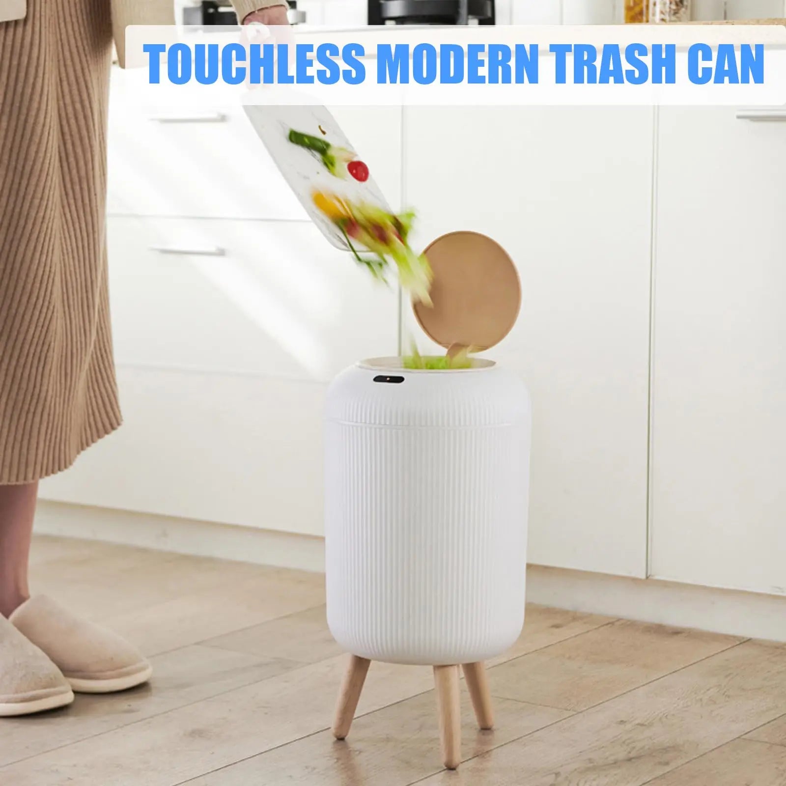 Automatic Motion Sensor Trash Can with Lid