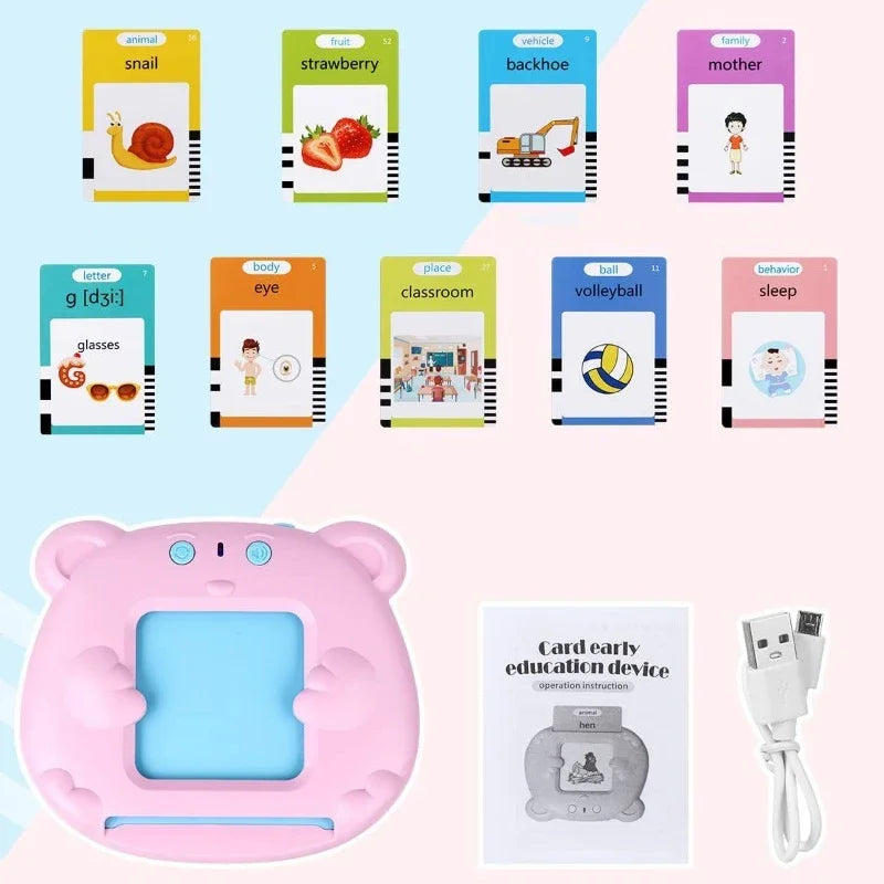 510 words Language Learning Machine for Kid ( talking cards )