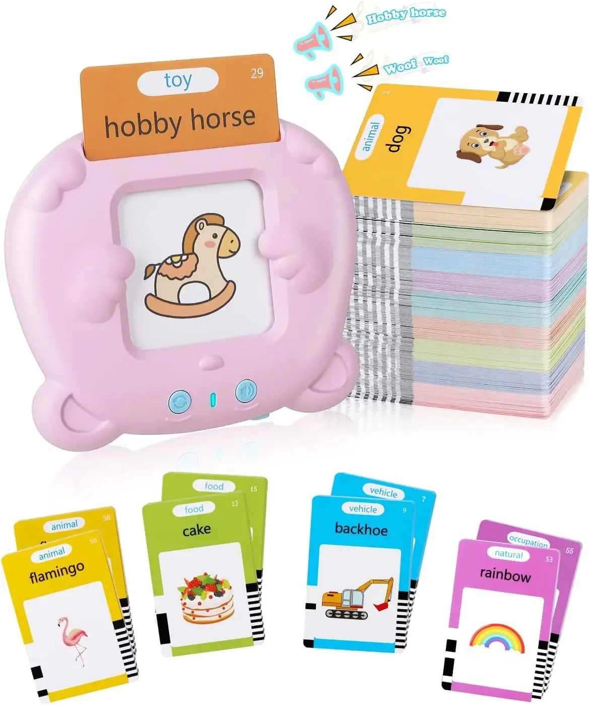 510 words Language Learning Machine for Kid ( talking cards )