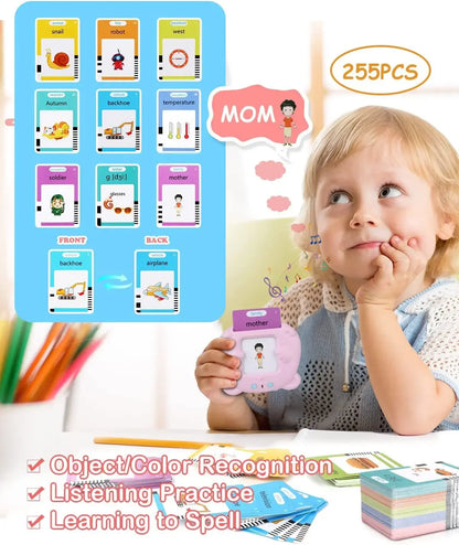 510 words Language Learning Machine for Kid ( talking cards )