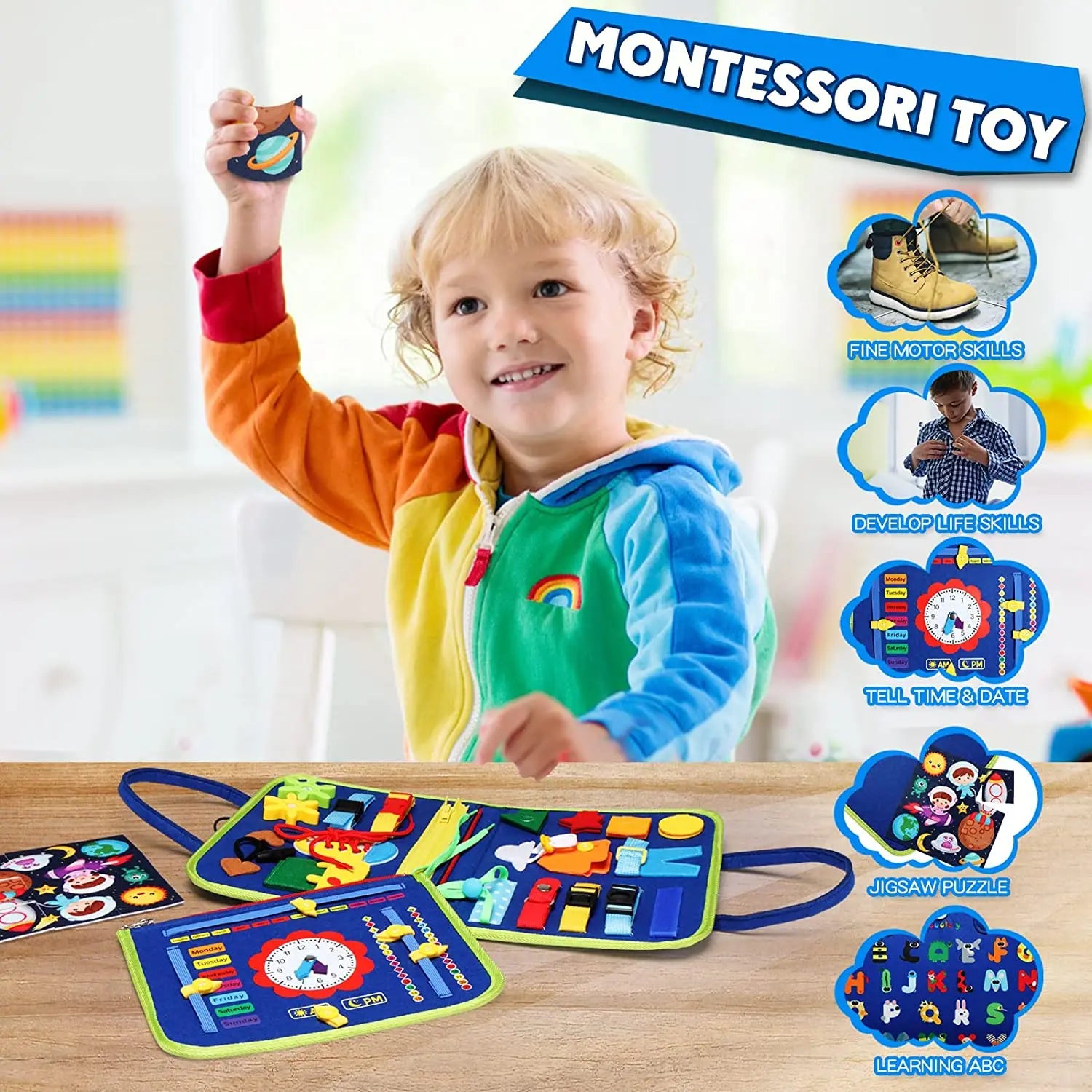 Montessori Toys Busy Board