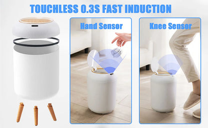 Automatic Motion Sensor Trash Can with Lid
