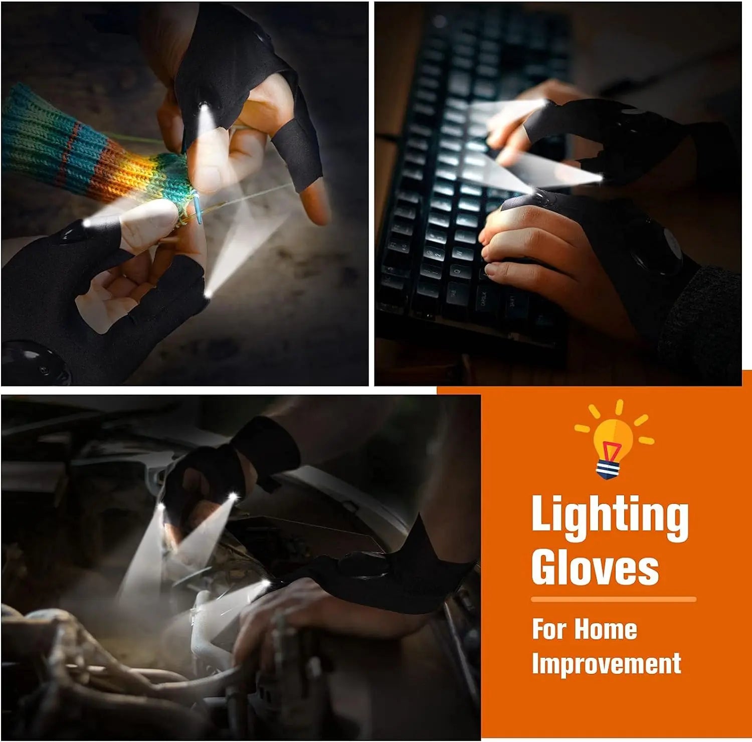 LED Finger Glove